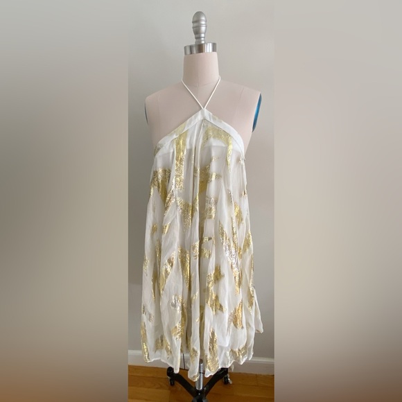 Anthropologie Pinnacle by Shruti Sancheti Halter Swing dress size 3x new